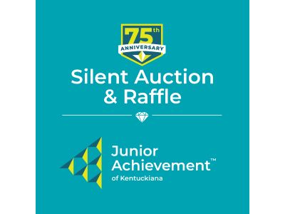 Junior Achievement Silent Auction and Raffle with Junior Achievement Logo
