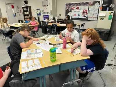 Kids Working on Assignments in the Workshop