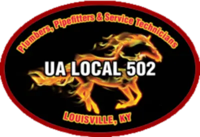 Logo for sponsor United Association Plumbers, Pipefitters, & Service Technicians Local Union 502